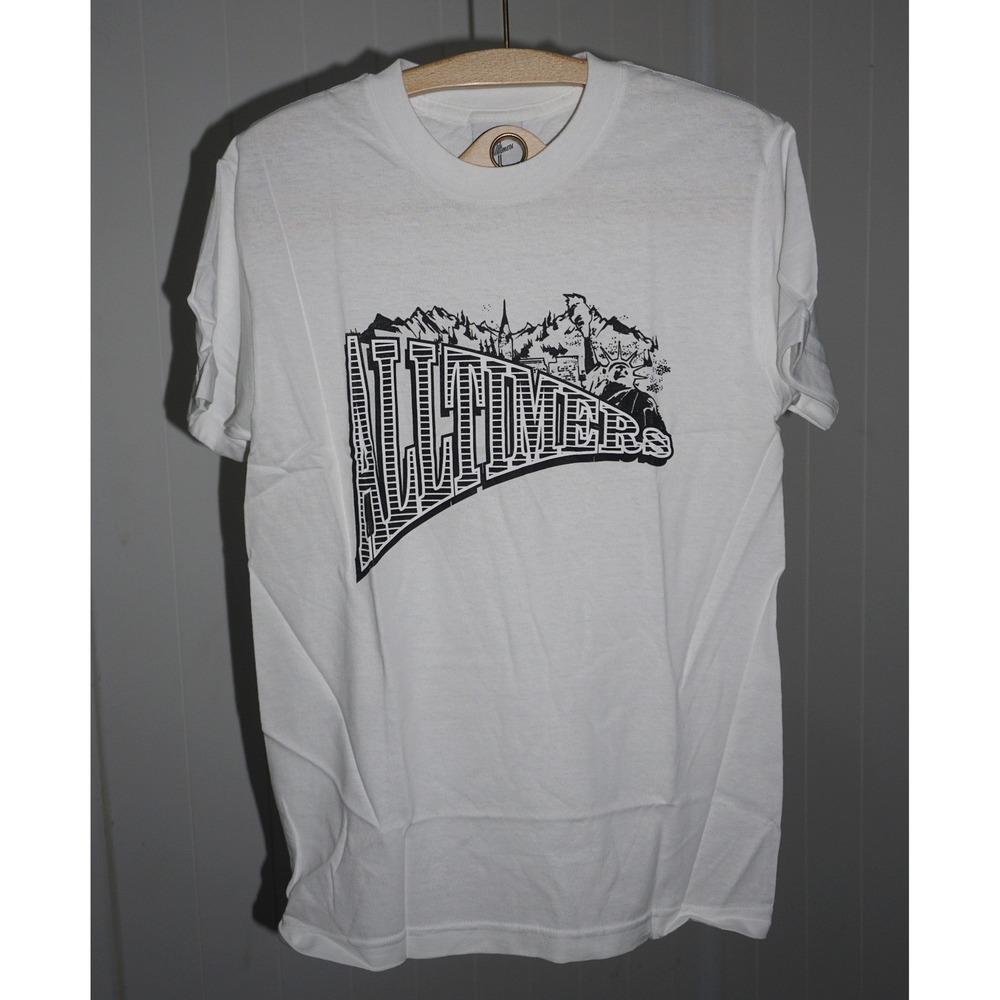 Alltimers Small White Cotton Graphic T-Shirt Skateboarding Streetwear